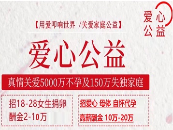 爱辉捐卵助孕生子 爱心志愿者招募